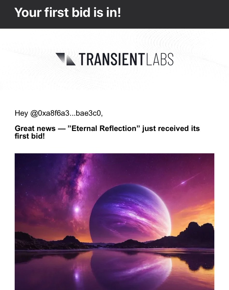 First bid on Transient